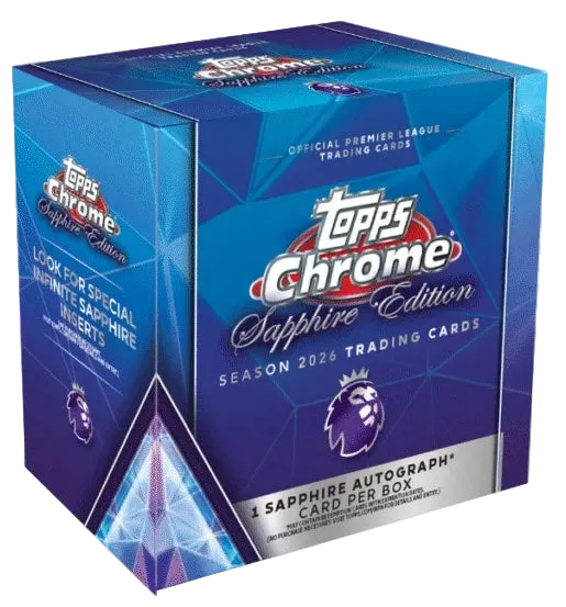 2025-26 Topps Chrome Sapphire Premier League Hobby 10 Box Break PYT 1