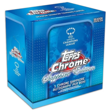 2025-26 Topps Chrome Sapphire UWCL 10 Box Case PYT 2