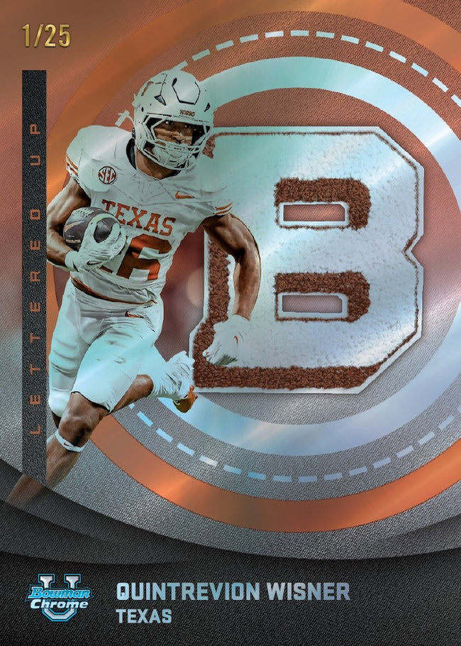 2025 Bowman University Chrome Football Hobby Personal Boxes 2