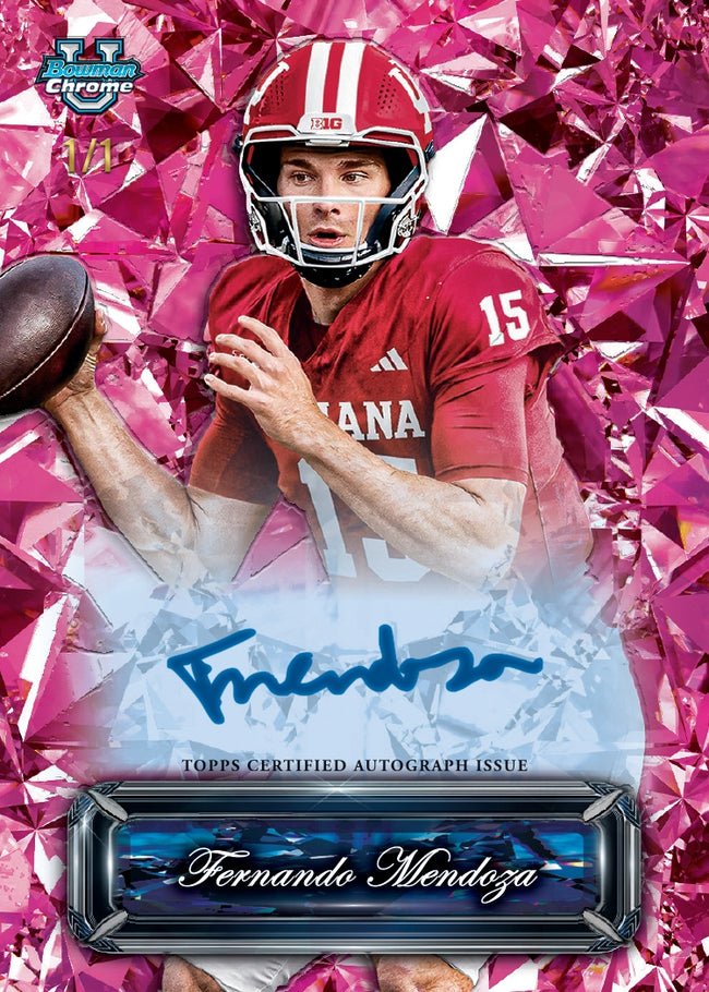 2025 Bowman University Chrome Football Sapphire Personal Box #1
