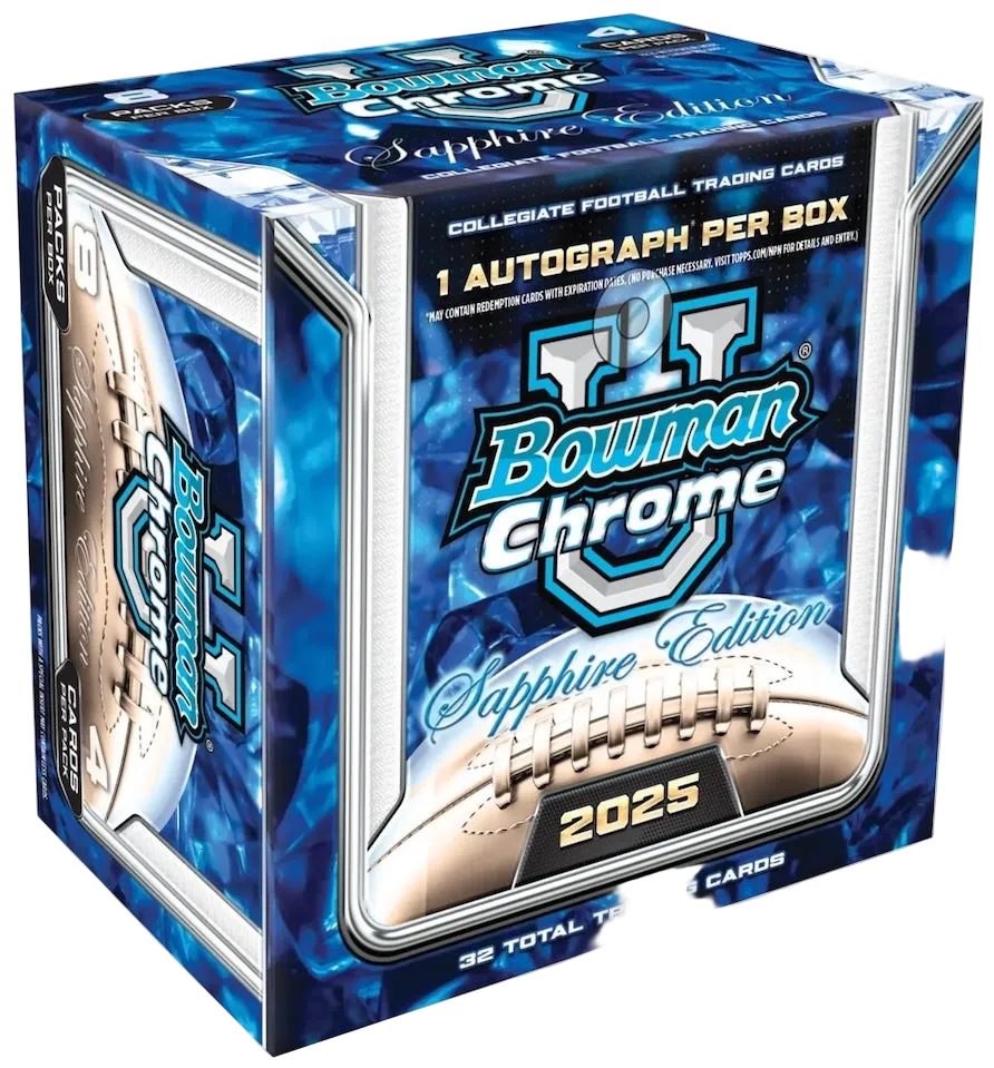 2025 Bowman University Chrome Football Sapphire Personal Box #1