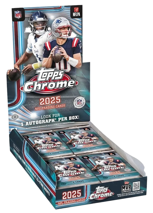2025 Topps Chrome Football Hobby 12 Box Case Break PYT 1