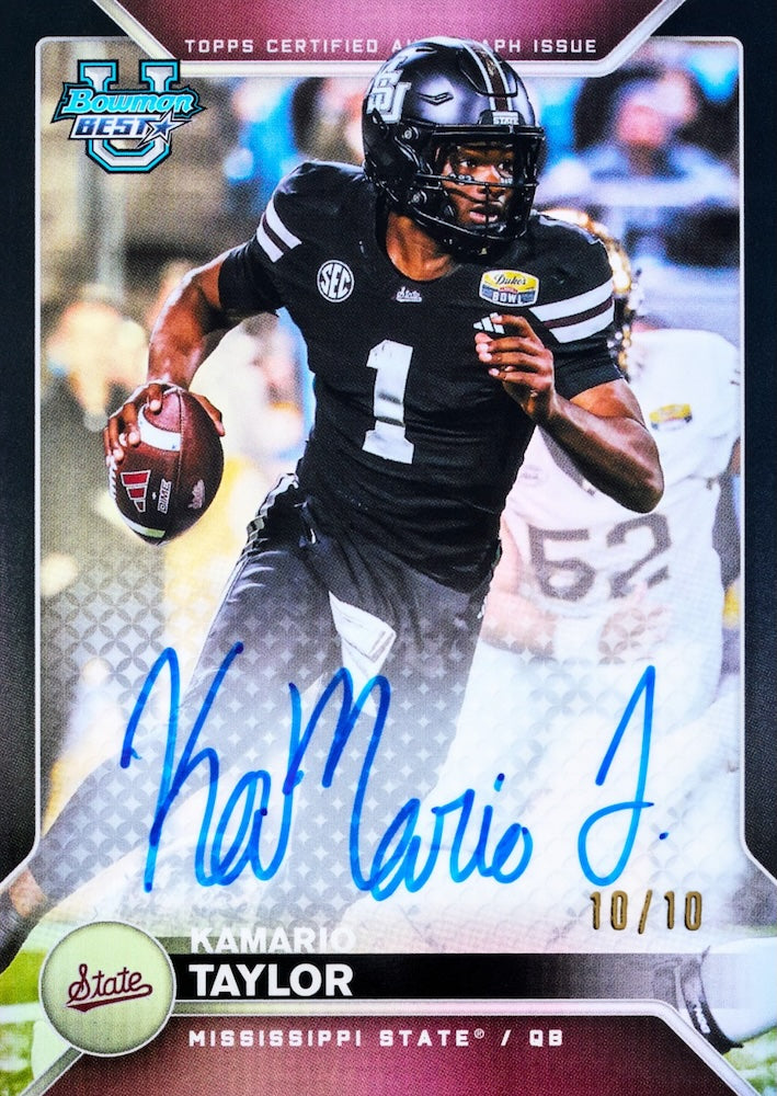 2026 Bowman University Best Football Hobby Case Break PYT 1