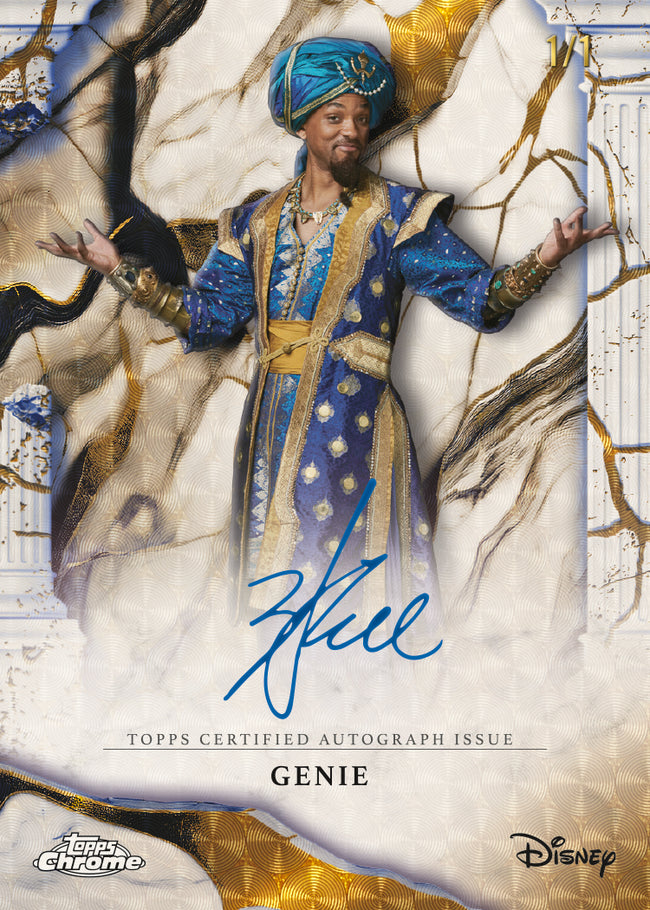 2026 Topps Vault Disney Case Break PYC 1 – Chrome Immortal Autographs SuperFractor Will Smith as Genie