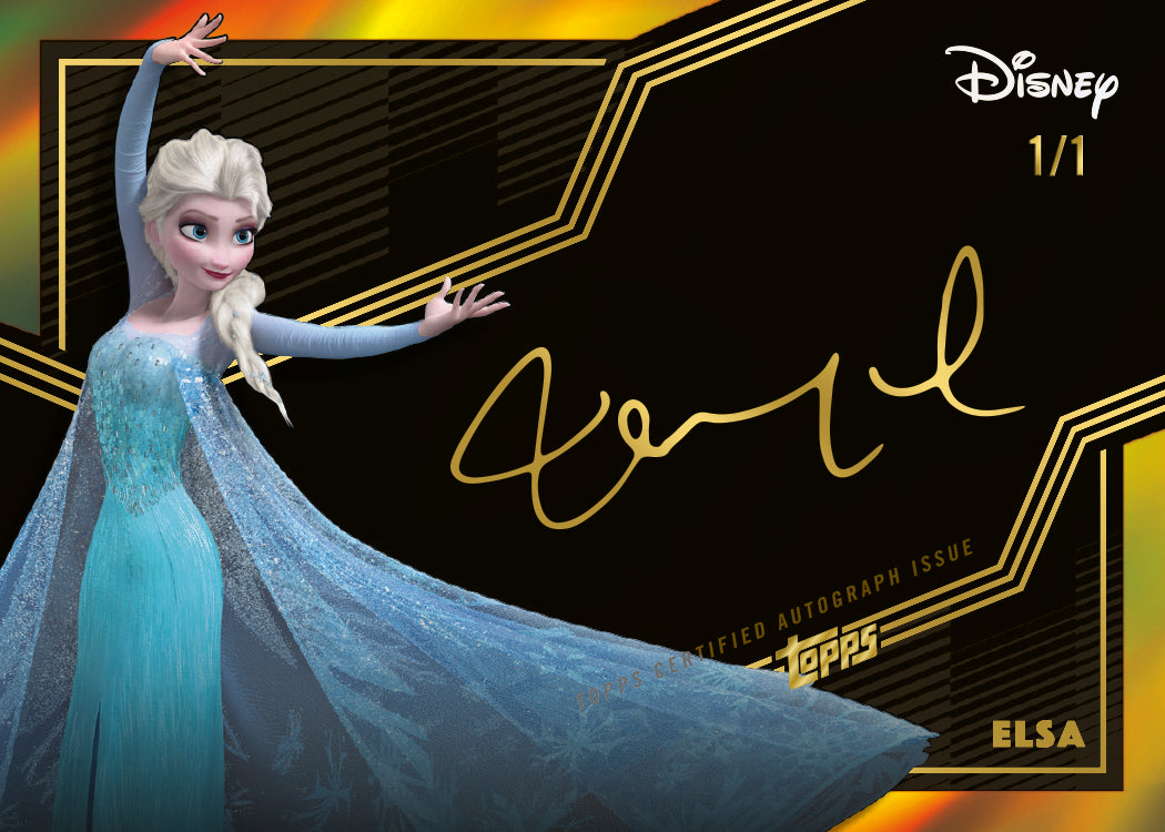 2026 Topps Vault Disney Case Break PYC 1 – Laced in Gold Auto Idina Menzel as Elsa