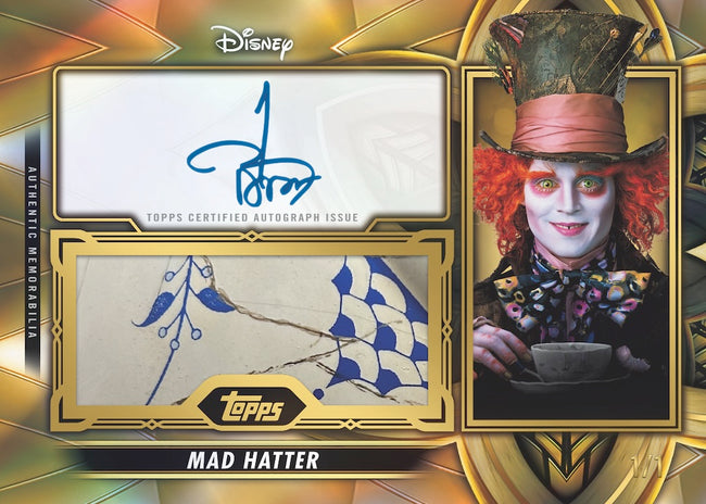 2026 Topps Vault Disney Case Break PYC 1 – Vault Autograph Relics Johnny Depp as Mad Hatter