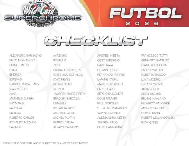 2026 Wild Card SuperChrome Soccer: Road To Glory Personal Box #2