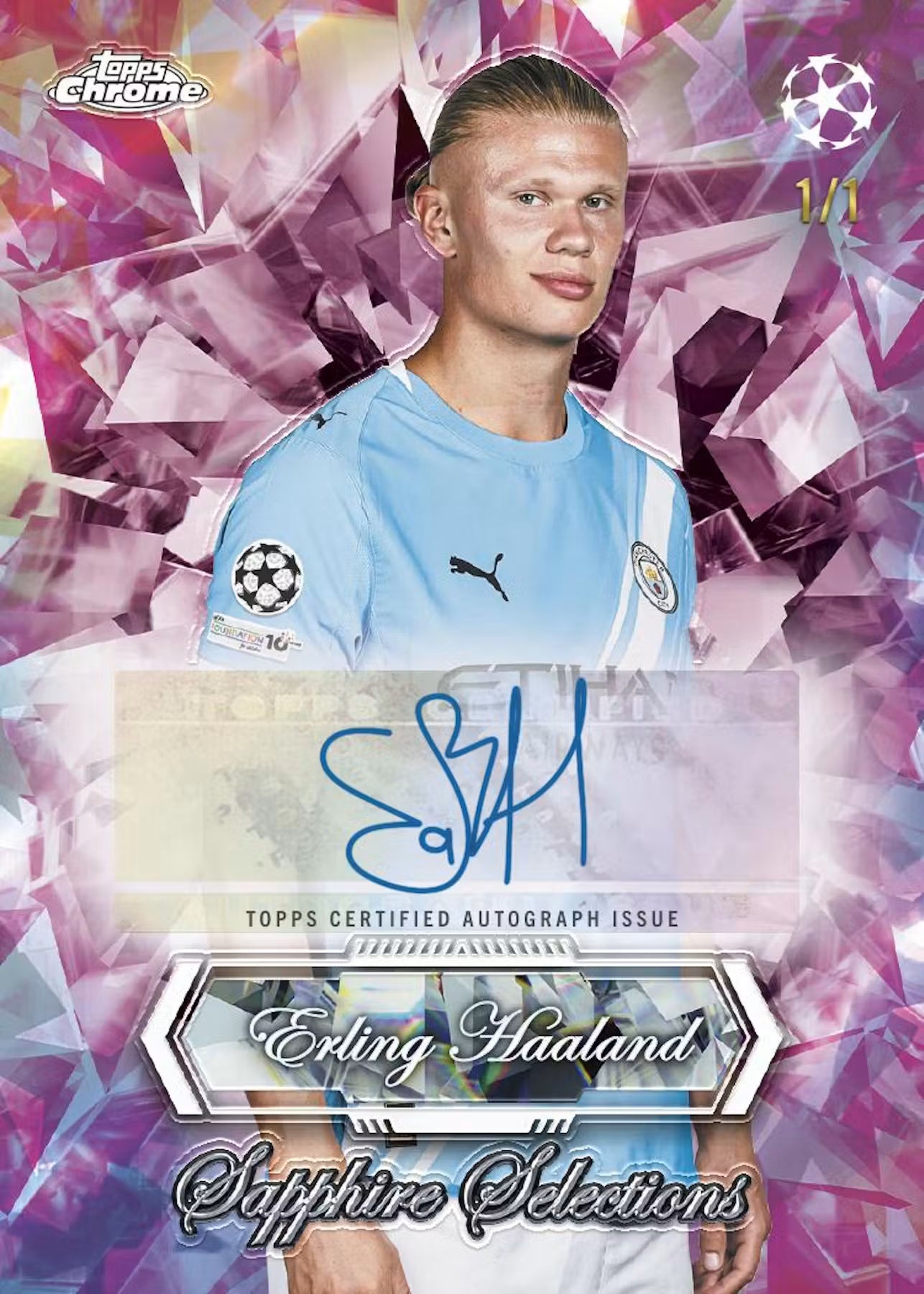 2025-26 Chrome UCC Sapphire Soccer Break PYT 1