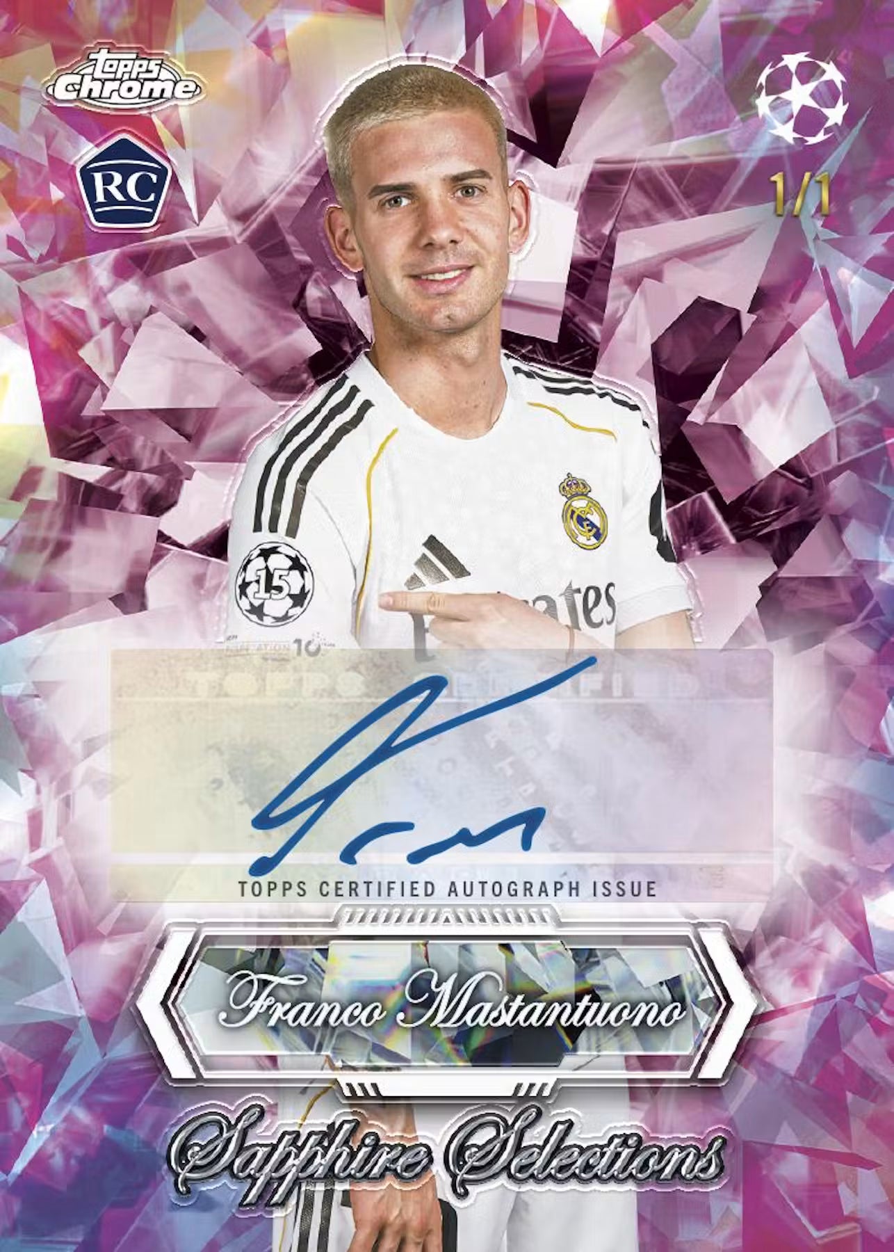 2025-26 Chrome UCC Sapphire Soccer Break PYT 1