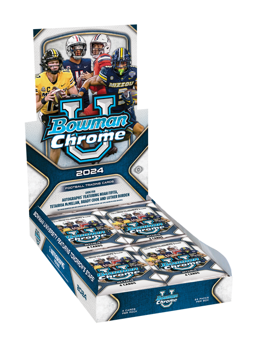 2024 Bowman University Chrome Football Hobby Personal Box #1